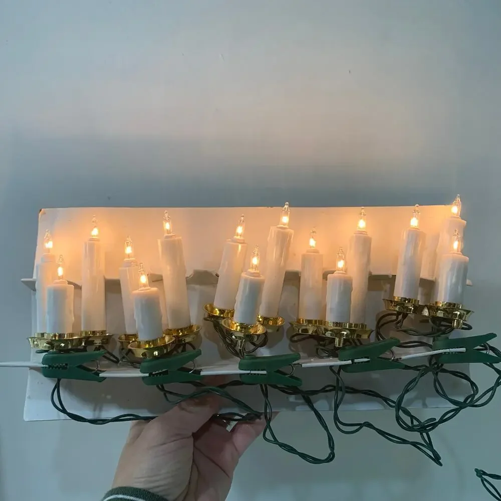 Noma Christmas Candle Lights Clip On Vintage Holiday Décor With Original Box